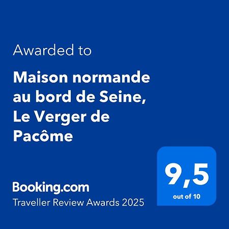 Maison normande au bord de Seine, Le Verger de Pacôme Anneville-Ambourville Extérieur photo