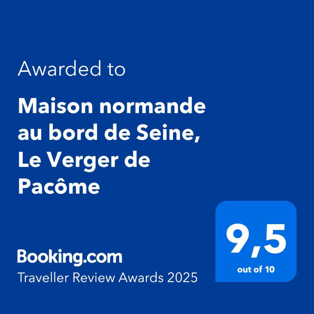 Maison normande au bord de Seine, Le Verger de Pacôme Anneville-Ambourville Extérieur photo
